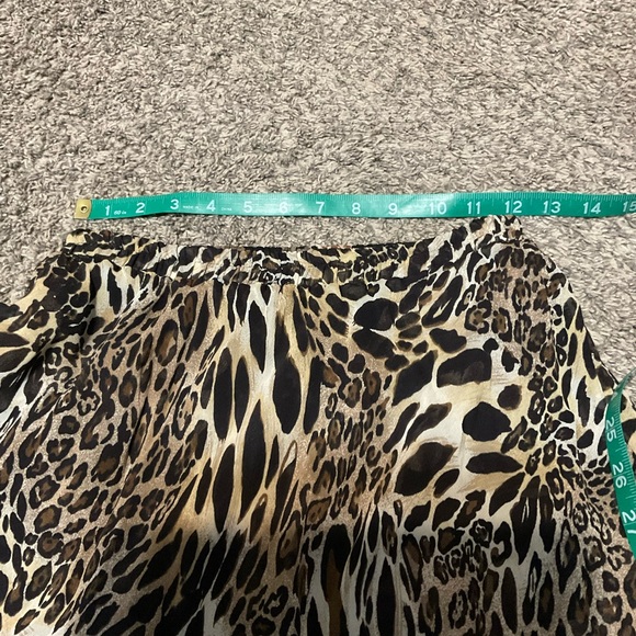 Reversible Floral and Animal Print Women's Maxi Skirt Flowy Small - Picture 7 of 7